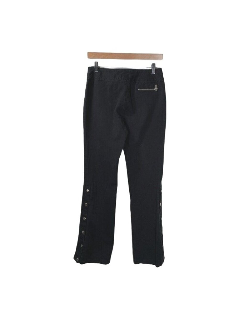 Michael Kors Womens 4 Black Bootcut Pants Stretch Zip Pocket Career